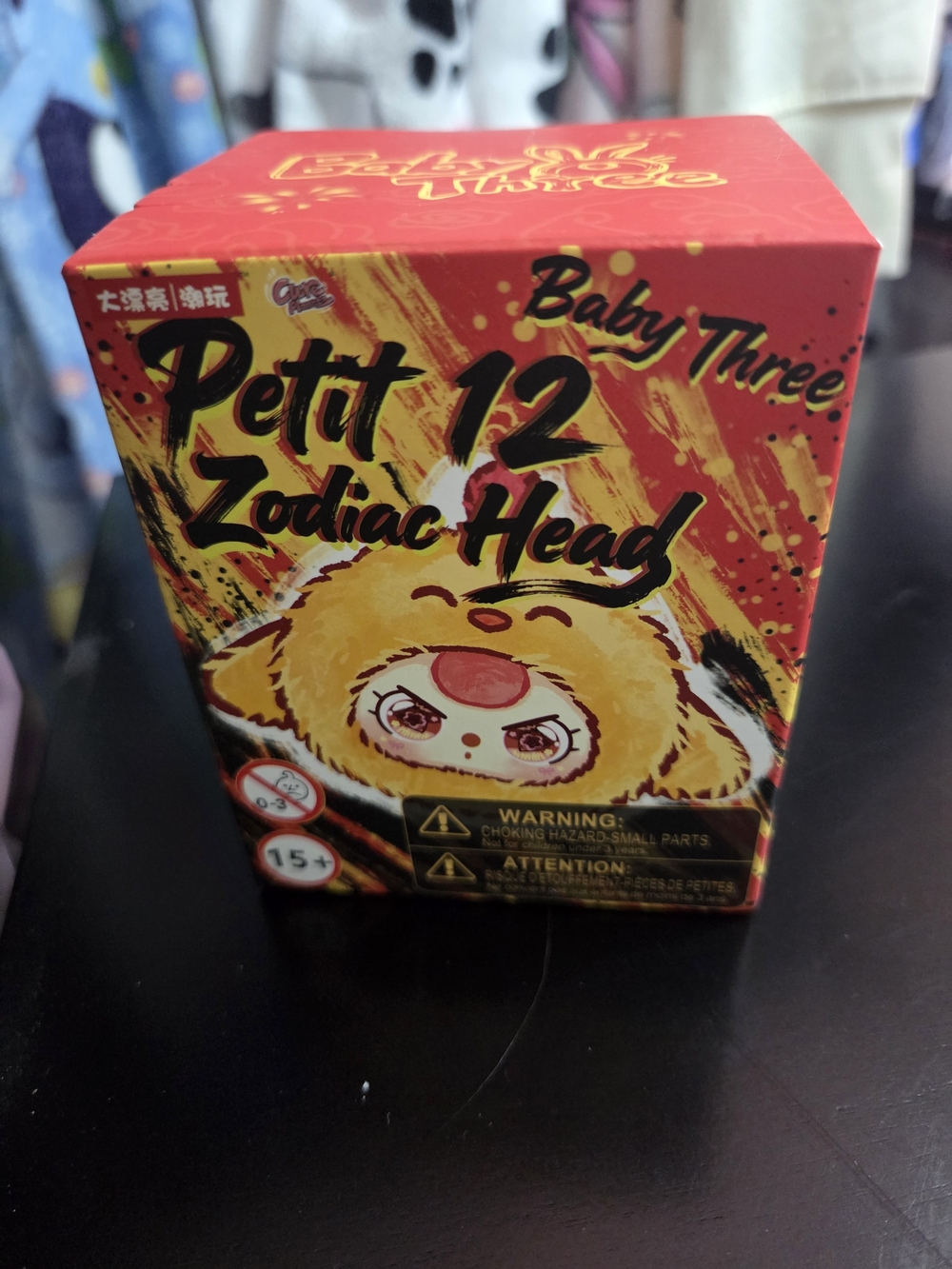 Petit Zodiac Head Collectible - Red and Yellow